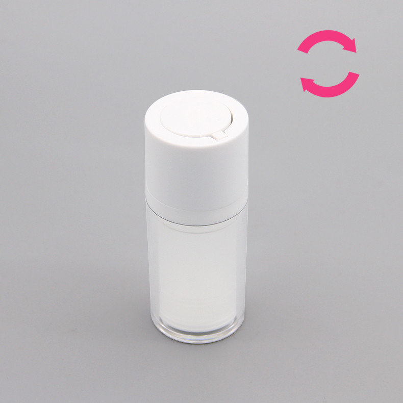 15 30 50ml AS PP Rotation Airless Lotion Bottle view 2