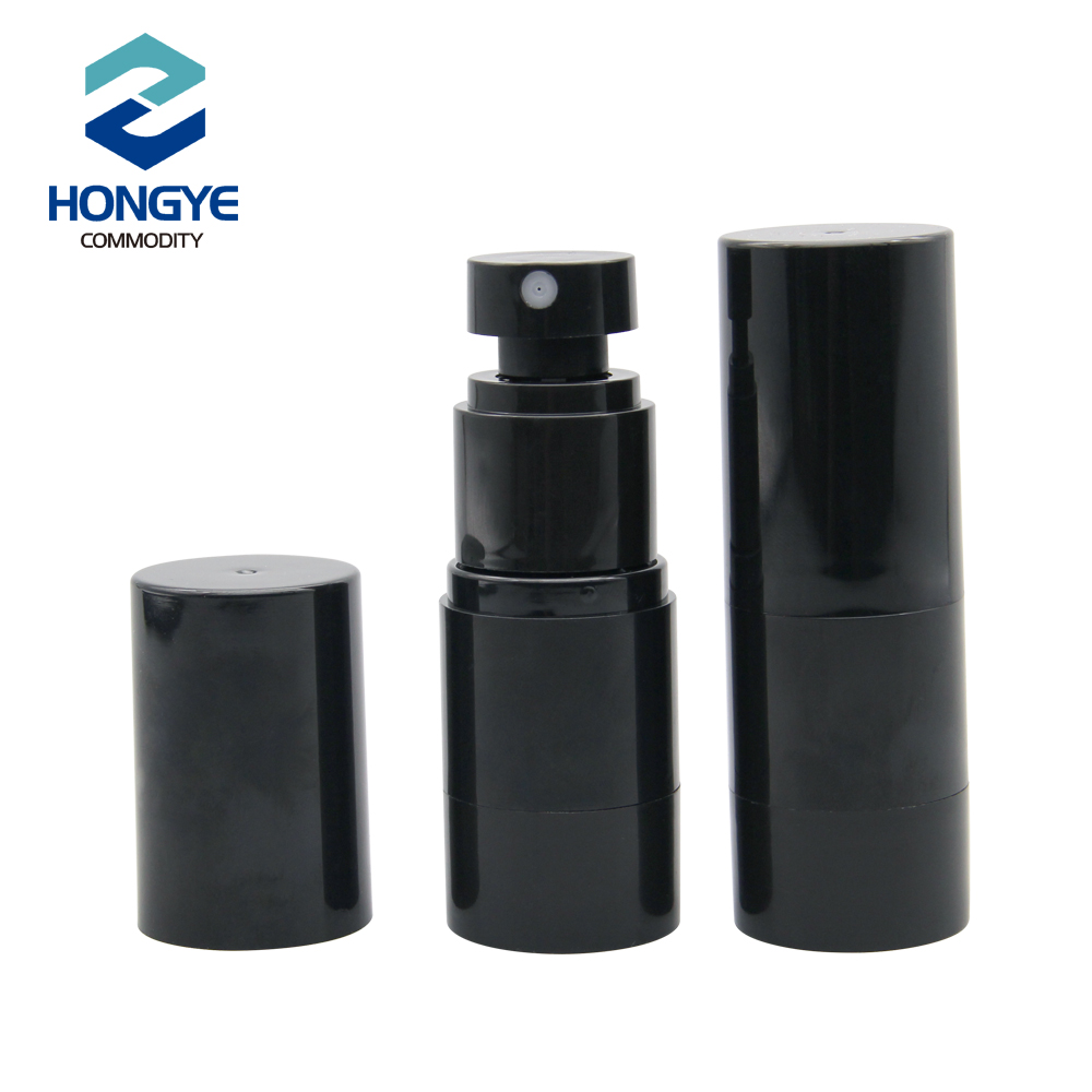 15ml AS Black Airless Lotion Bottle view 4