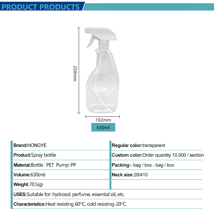630ml PET Garden Spray Bottle view 4