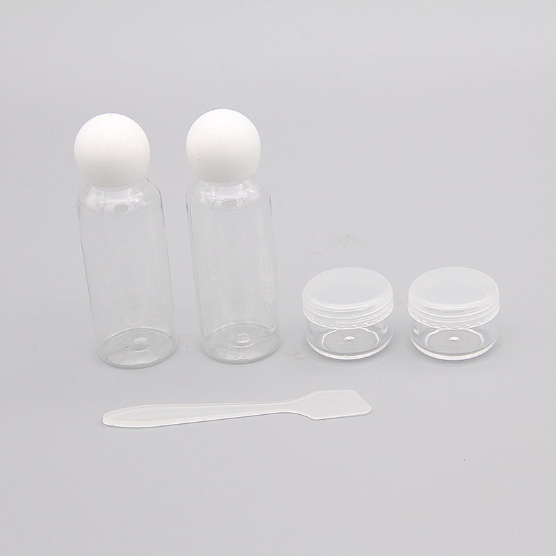 Custom 4Pcs PET Empty Lotion Spray Travel Bottle Set view 3