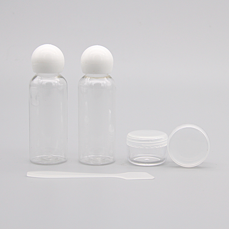 Custom 4Pcs PET Empty Lotion Spray Travel Bottle Set
