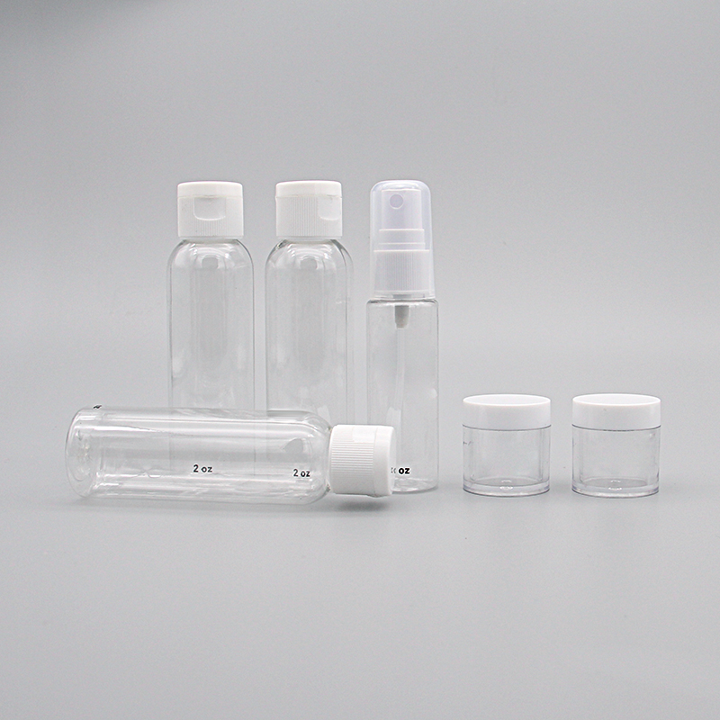 Custom 6Pcs PET Empty Lotion Spray Travel Bottle Set view 3